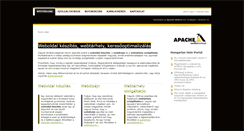 Desktop Screenshot of apacheweb.hu